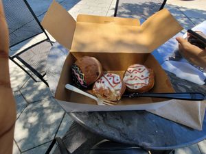 Saturday doughnuts at Valhalla Bakery in St Petersburg