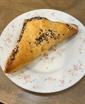 Breakfast turnover  at Valhalla Bakery in St Petersburg