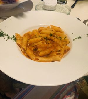 Penne arrabiata  at Prego in Koh Samui