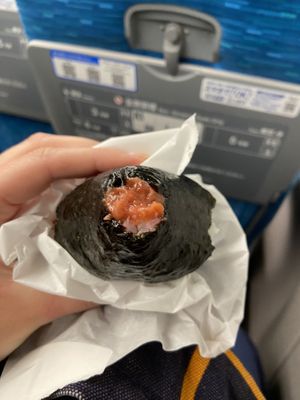Plum pickle onigiri   at Yamadamura in Okayama