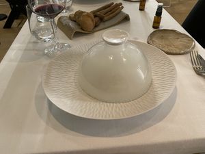 Smoked cauliflower at Antonio Chiodi Latini in Turin