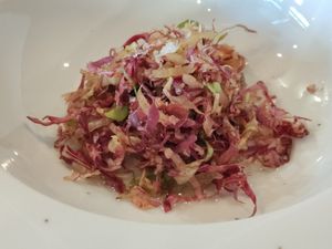 Appetizer salad at Antonio Chiodi Latini in Turin