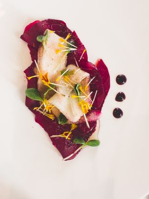 Carpaccio and melon at the next level. Fermentation and taste combined   at Antonio Chiodi Latini in Turin