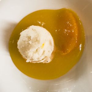 Top sweets at the end with kardemom   at Antonio Chiodi Latini in Turin