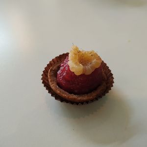 Cherry cream tartlete at Antonio Chiodi Latini in Turin
