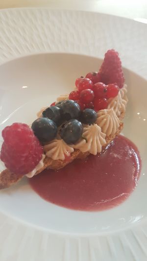 Croissant with berries at Antonio Chiodi Latini in Turin