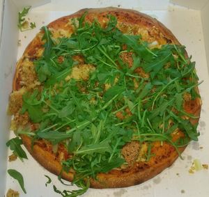 254 Vegan Deep Dish Felafel Pizza at Stenovn Delicato Pizza & Sharwarma in Odense