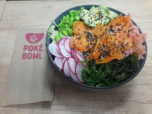 Vegan poke at Poke Bowl in Tallinn