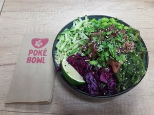 Tuna poke at Poke Bowl in Tallinn