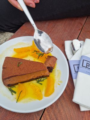 Would go back again for this choco cake at Pllek in Amsterdam