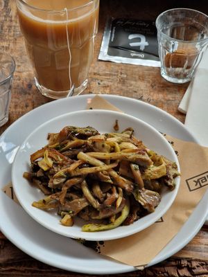 Auberginenstreifen at Pllek in Amsterdam