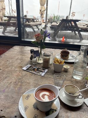 Mooi uitzicht   at Pllek in Amsterdam