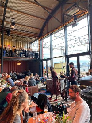 Live music in sundays at Pllek in Amsterdam