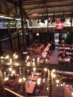 Restaurant at Pllek in Amsterdam