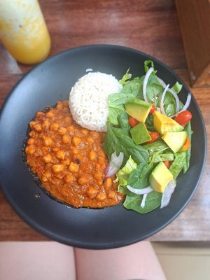 Chickpea stew at Palmar Beach Lodge in Bastimento