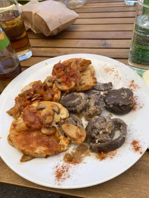 Ajdovi štruklji s seitanom in gobicami at Gostilna Pri Pošti in Ptuj