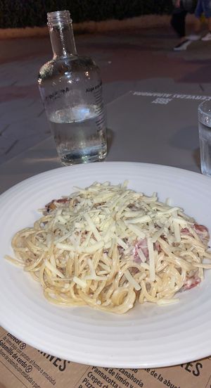 Carbonara  at Pizzeria Vianco in Murcia