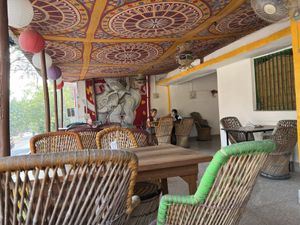 Interior of cafe   at Good Vibes Cafe in Agra