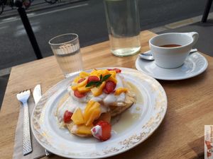 Vegan pancakes  ! at Roche in Paris