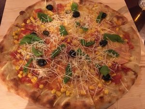 Pizza at Vegan Pub in Bratislava