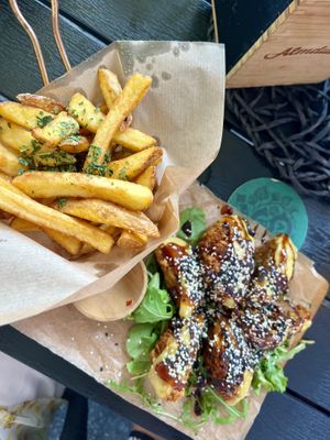 nuggets menu  at Vegan Pub in Bratislava