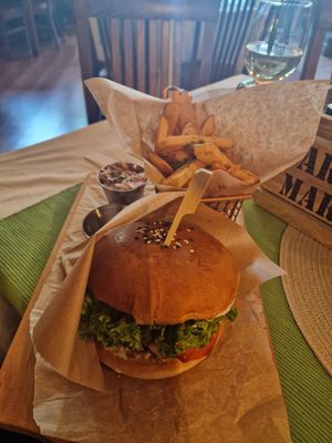 Hollandburger at Vegan Pub in Bratislava
