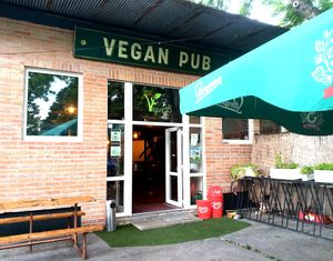 Entrance at Vegan Pub in Bratislava