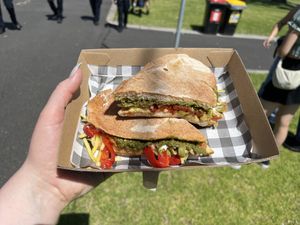 gf toastie yayy  at Little Mylkbar in Parkville