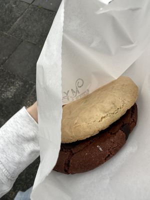 Chocolate chip cookie and chocolate sea salt cookie 😍😍😍  at Little Mylkbar in Parkville