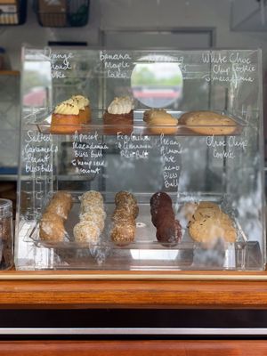 An assortment of cakes and sweets with GF options at Little Mylkbar in Parkville