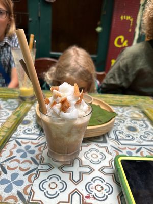 Coconut coffee (cold) at Hidden Gem Cafe in Hanoi