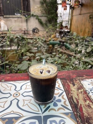 Iced americano   at Hidden Gem Cafe in Hanoi