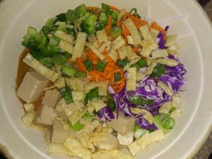 Buddha's Bowl with tofu at freshii in Olympia