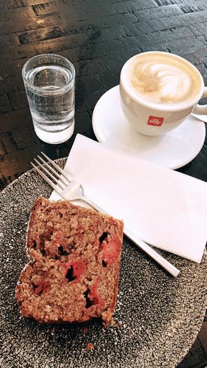 Mandel - Himbeerkuchen at Verweilzeit Cafe-Bistro & Delikatessen in Ramsau Am Dachstein