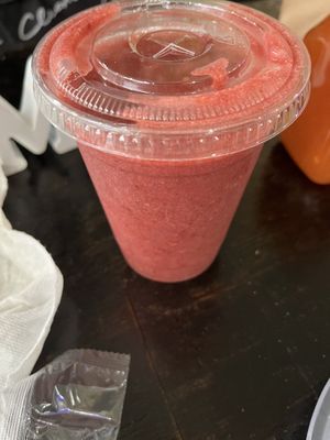 Berry smoothie  at Soul Food Vegan in Houston