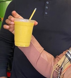 Fresh Mango Ginger Juice  at Soul Food Vegan in Houston