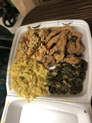 Mushroom platter at Soul Food Vegan in Houston