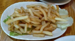 French fries at Leaf Corner 慈素 - Sembawang in North Singapore
