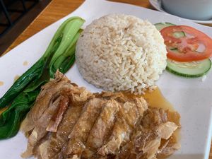 Roasted chicken rice! at Leaf Corner 慈素 - Sembawang in North Singapore