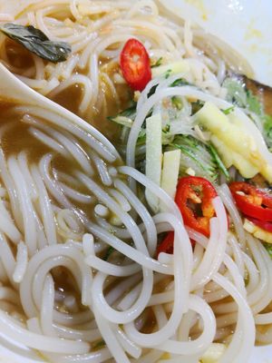 Asam laksa taste like Penang laksa at Leaf Corner 慈素 - Sembawang in North Singapore