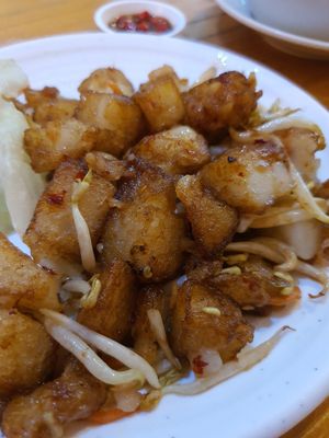 Fried Carrot Cake at Leaf Corner 慈素 - Sembawang in North Singapore