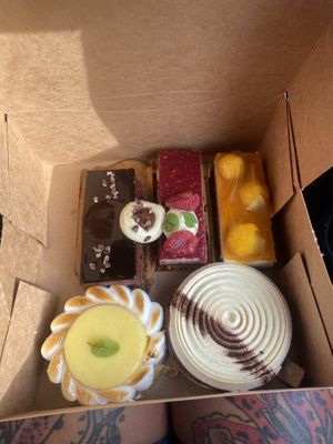 A selection of the amazing desserts  at Instant V in Aix-en Provence