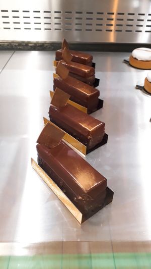 Pear and chocolate cake  at Instant V in Aix-en Provence