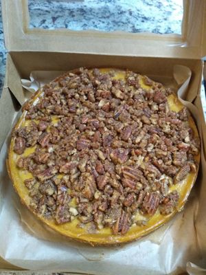 pumpkin cheesecake (seasonal) at Prairie Vegan Pies in Cincinnati