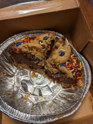 Cookie monster pie at Prairie Vegan Pies in Cincinnati