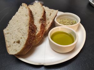Sourdough bread at Nola Kitchen in Porto