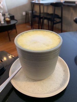 Golden Latte 🌱 💯😋 at Nola Kitchen in Porto