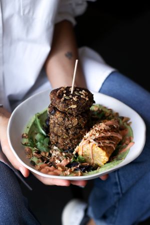 Vegan Bowl at Nola Kitchen in Porto