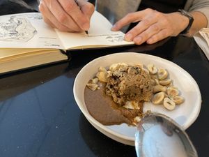 Cookie dough desert 🔝🔝🔝  at Nola Kitchen in Porto