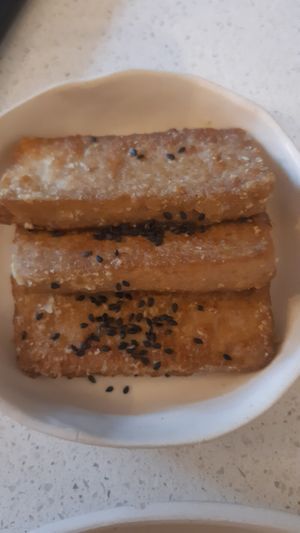 Crispy tofu side at Nola Kitchen in Porto